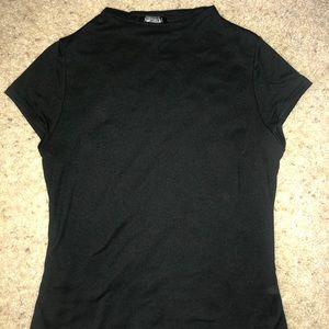 Cap sleeve Mock Neck Top